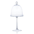 COVER footed plate with cover - klar - 23x50 cm - Glas