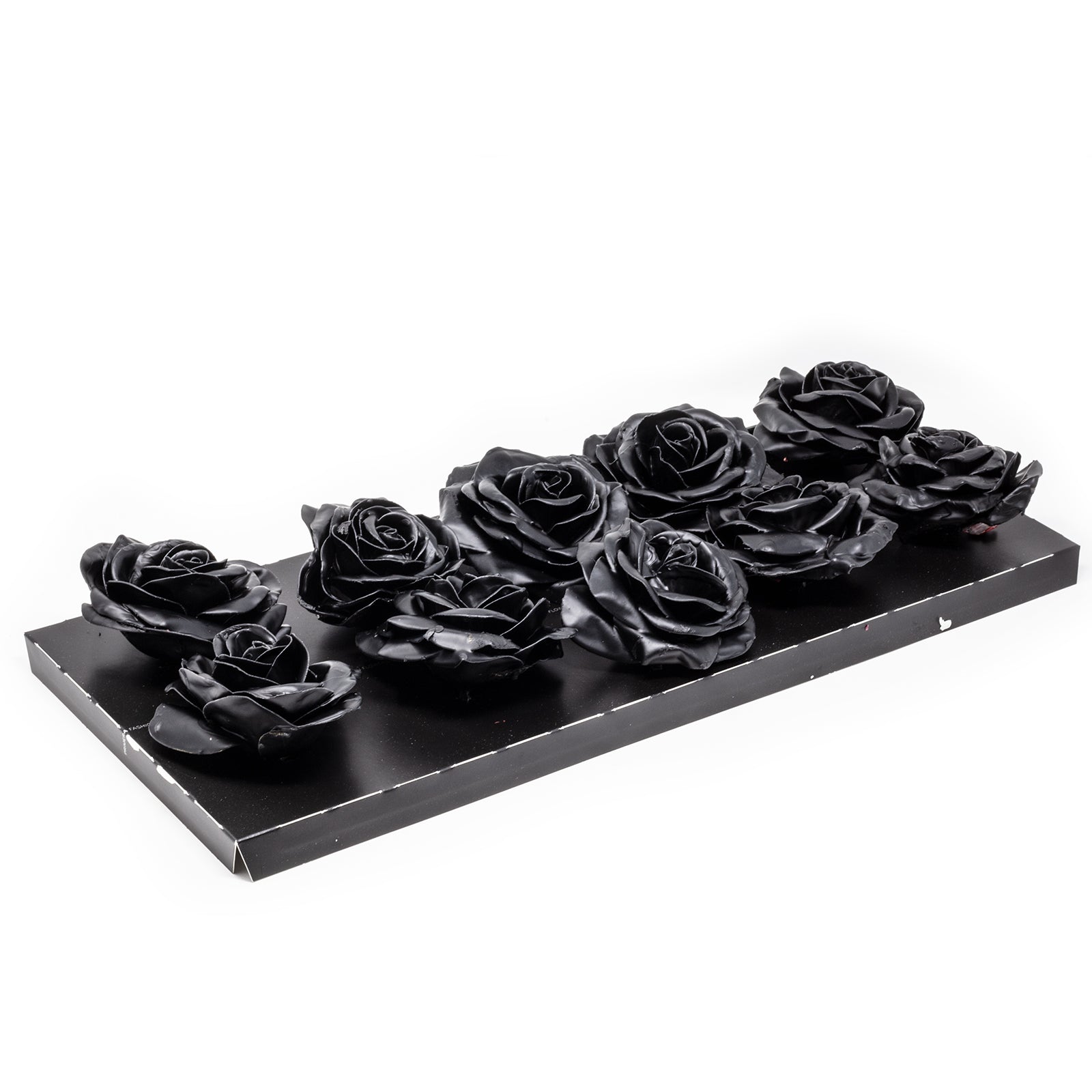 10er-Set Wachsrose - Black