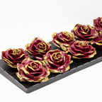 10er-Set Wachsrose - Diamond Gold