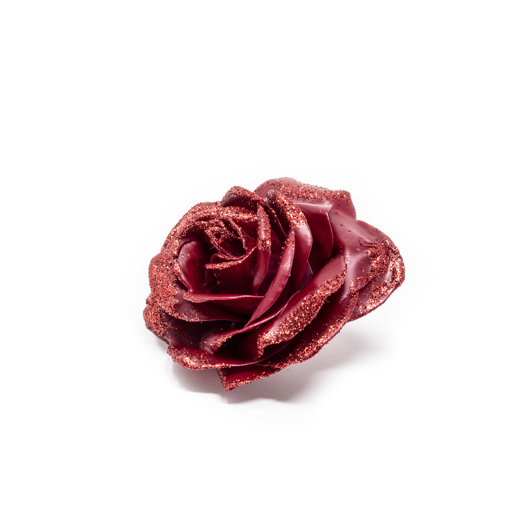 10er-Set Wachsrose - Bord Diamond Red