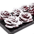 10er-Set Wachsrose - Snow Diamond
