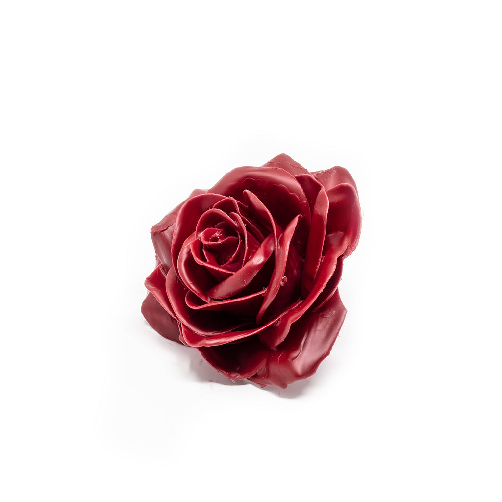 10er-Set Wachsrose - Cherry Red