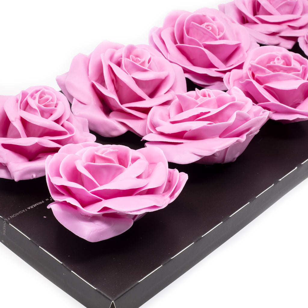 10er-Set Wachsrose - Pink