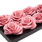 10er-Set Wachsrose - Pink Soft