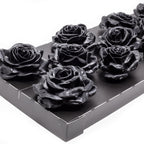 12er Set Wachsrose - Black