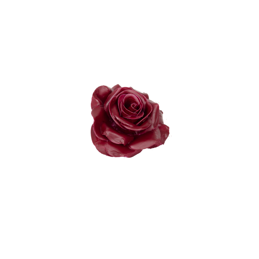 12er Set Wachsrose - Bordeaux