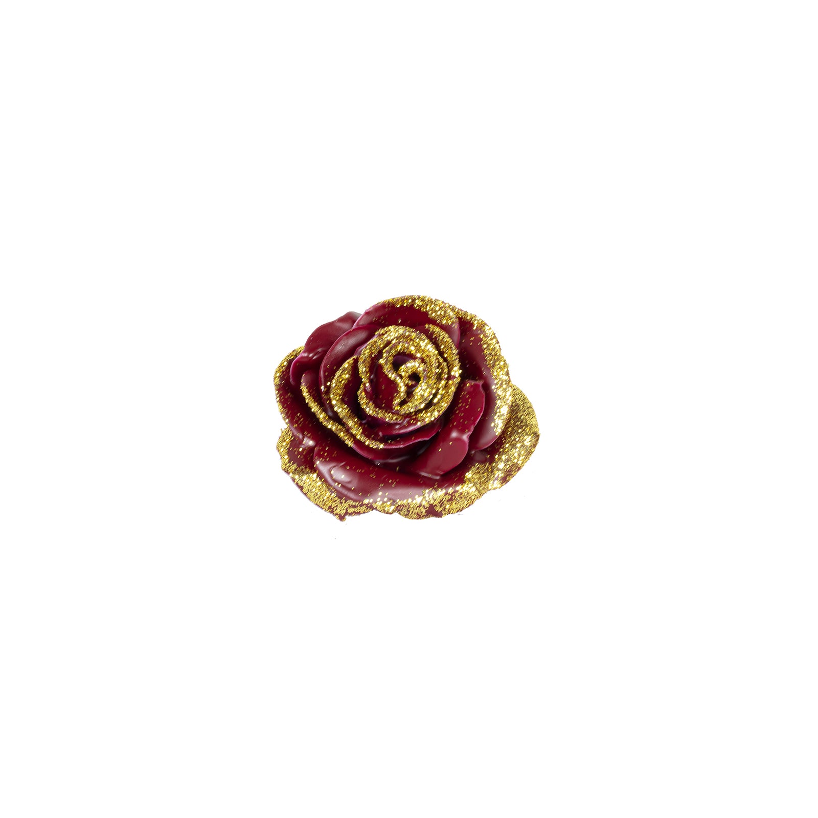 12er Set Wachsrose - Bord Diamond Gold