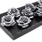 12er Set Wachsrose - Silver