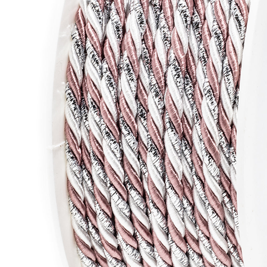 Triple ribbon - old rose - width 4 mm - 25 m