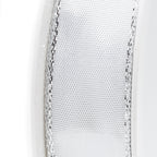 Simplicity band - white-silver - 25 mm - 25 m