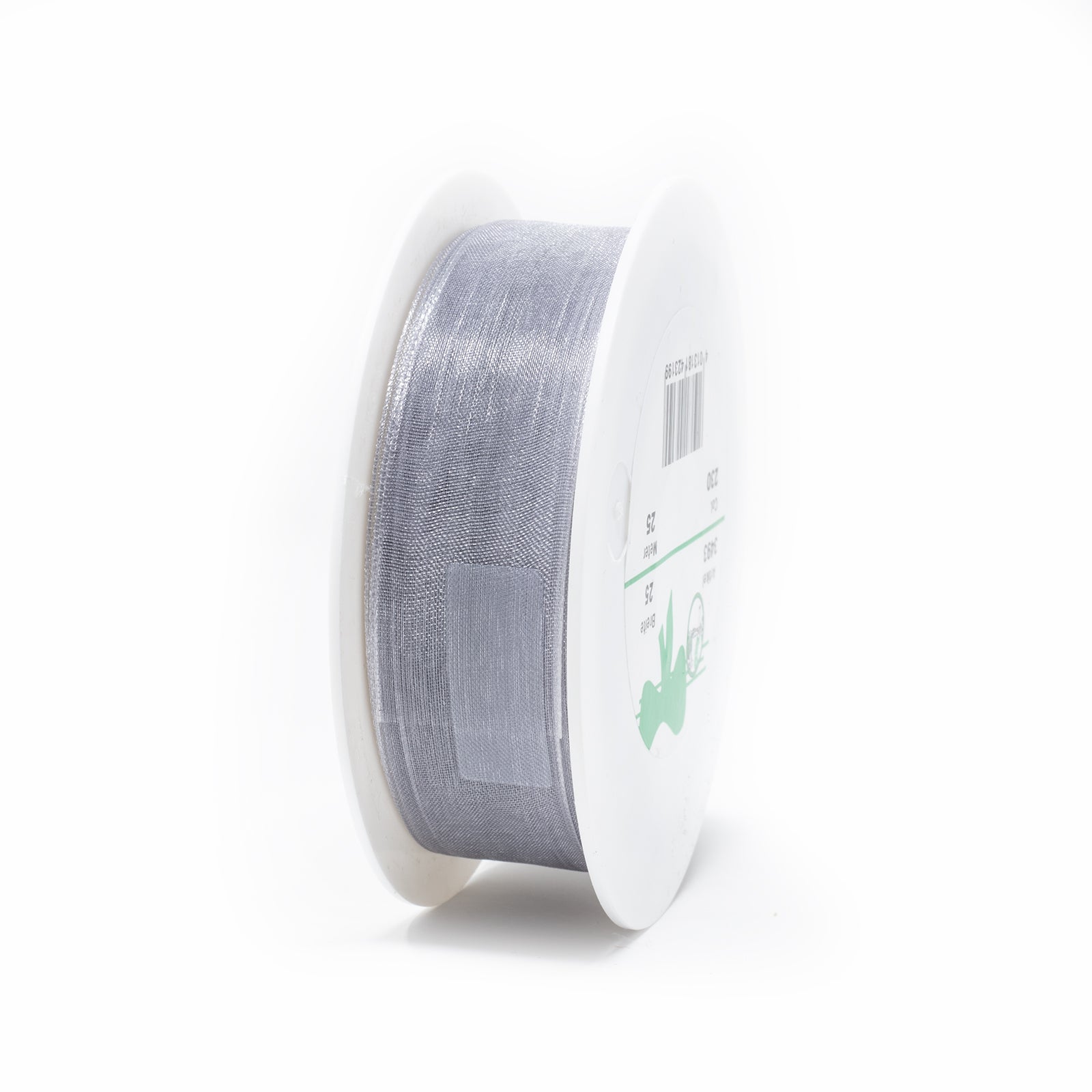 Chiffon - grau - 25 mm - 25 m