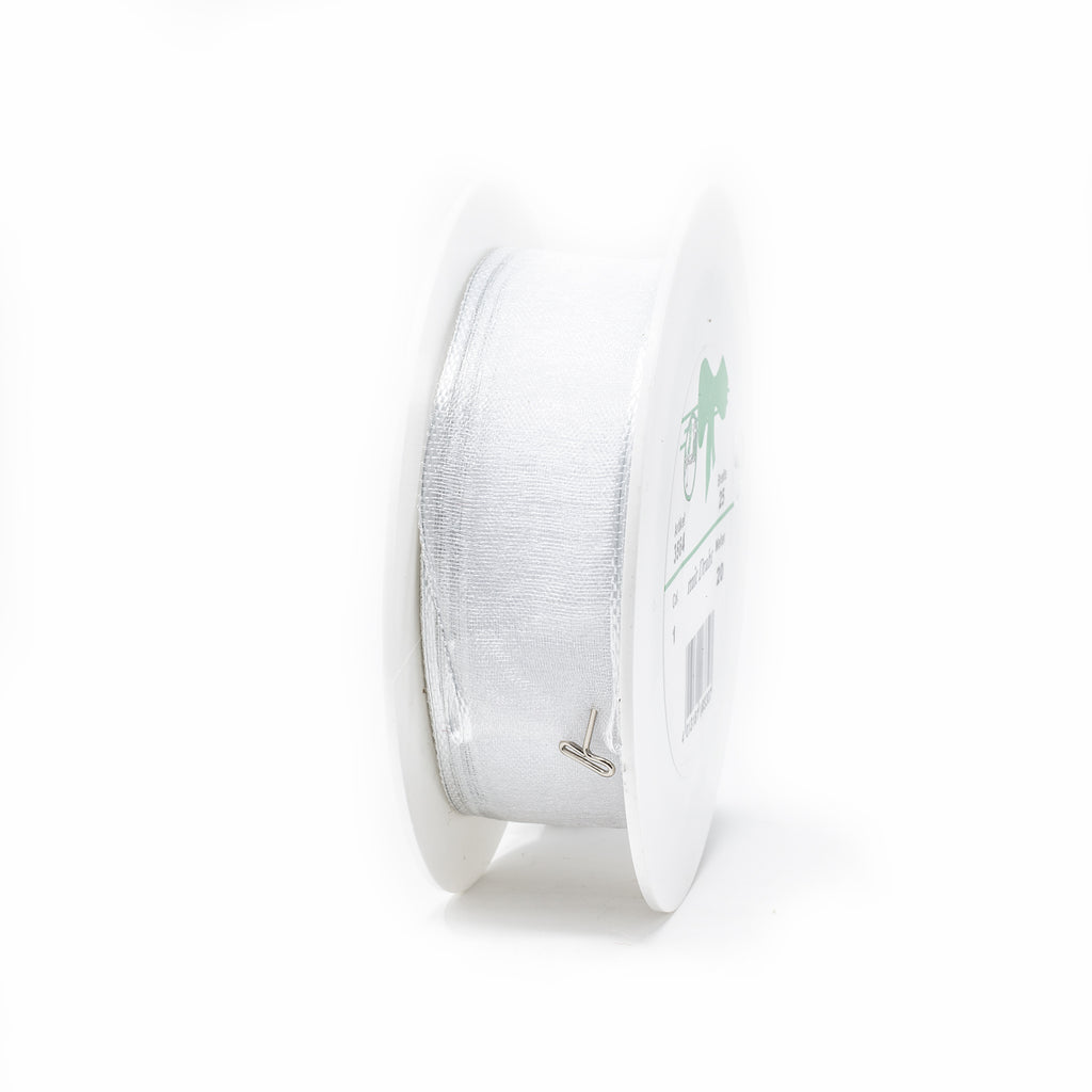 Chiffon - mit Draht - 25 mm - 20 m