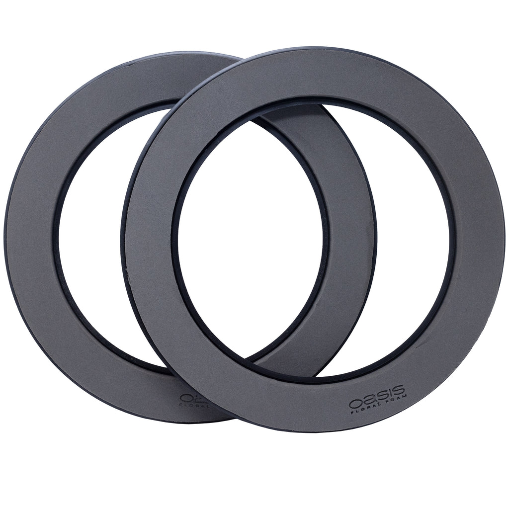 Anneau de base Naylor noir, 5 x 40 cm de diamètre, diamètre intérieur : 30 cm, lot de 2