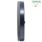 Black Naylor Base Ring, 5 x 30 cm Durchmesser, Innen: 18 cm Durchmesser, Doppelpack