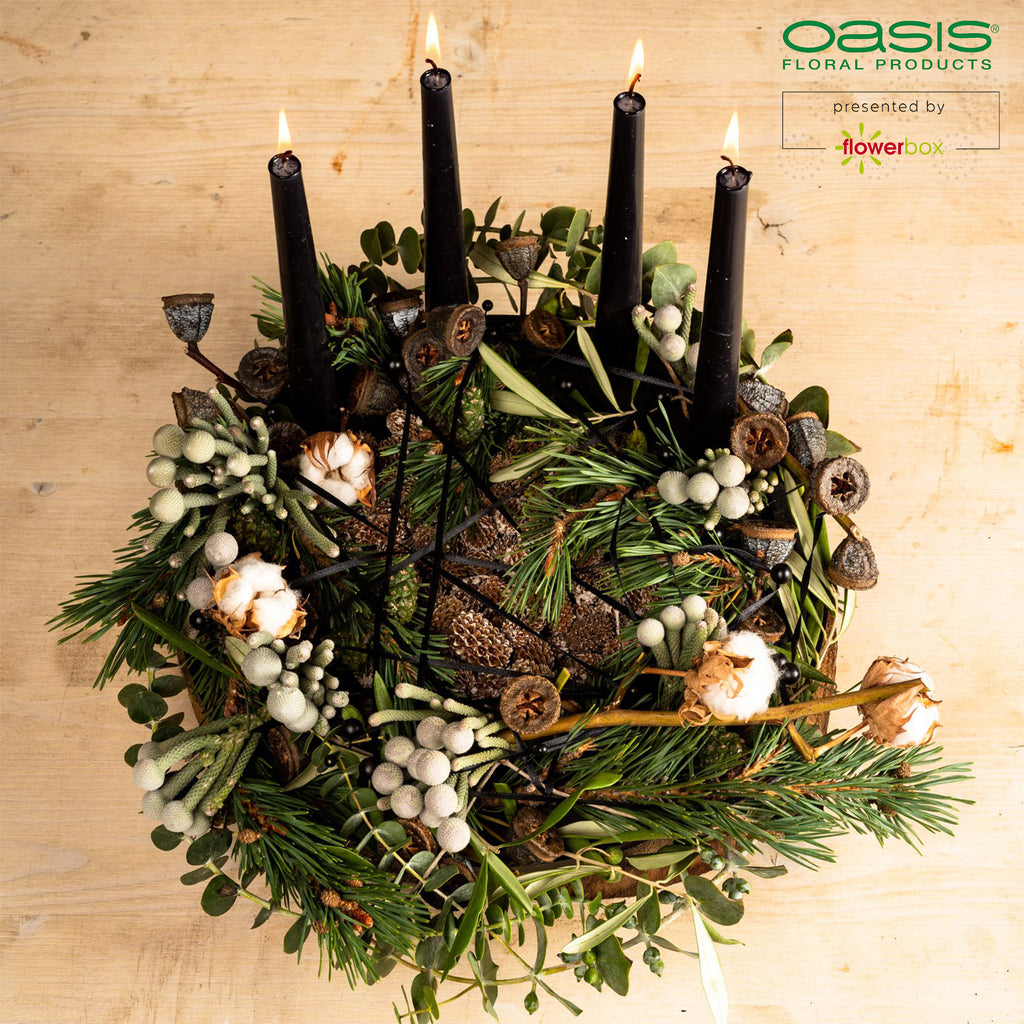 OASIS® BLACK IDEAL Design Ring - 4,5 x 30 cm Ø -2 Stück