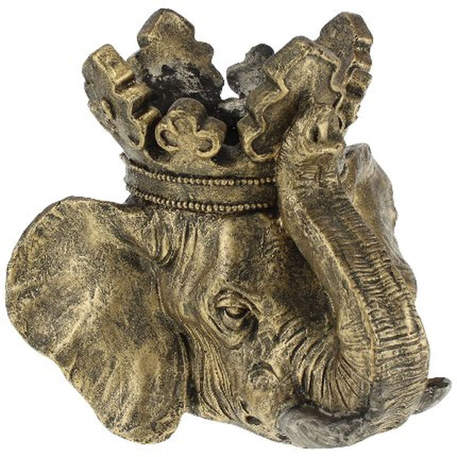 Elefanten Pflanzkopf Jumbo - gold - Magnesia - 45x44,5x37,5 cm