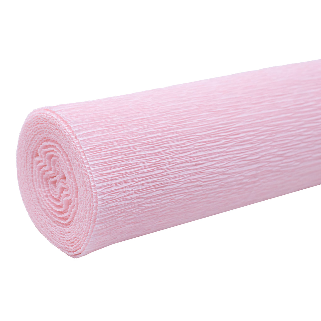 Papier crépon de qualité supérieure pour jardiniers et fleuristes - 50 x 250 cm - teinté rose - imperméable et résistant à la lumière