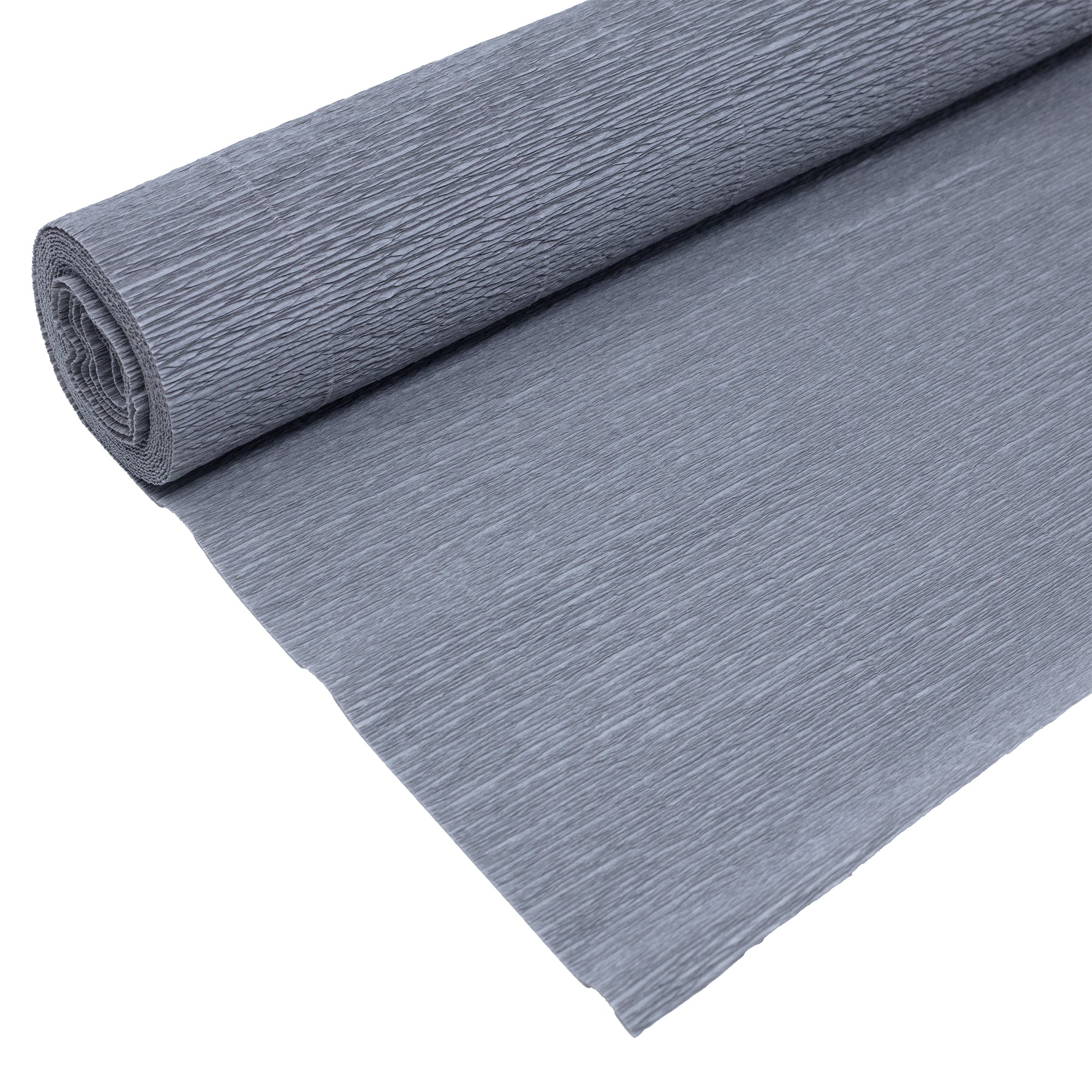 Papier crépon de qualité supérieure pour jardiniers et fleuristes - 50 x 250 cm - gris - imperméable et résistant à la lumière