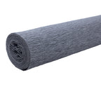 Papier crépon de qualité supérieure pour jardiniers et fleuristes - 50 x 250 cm - gris - imperméable et résistant à la lumière