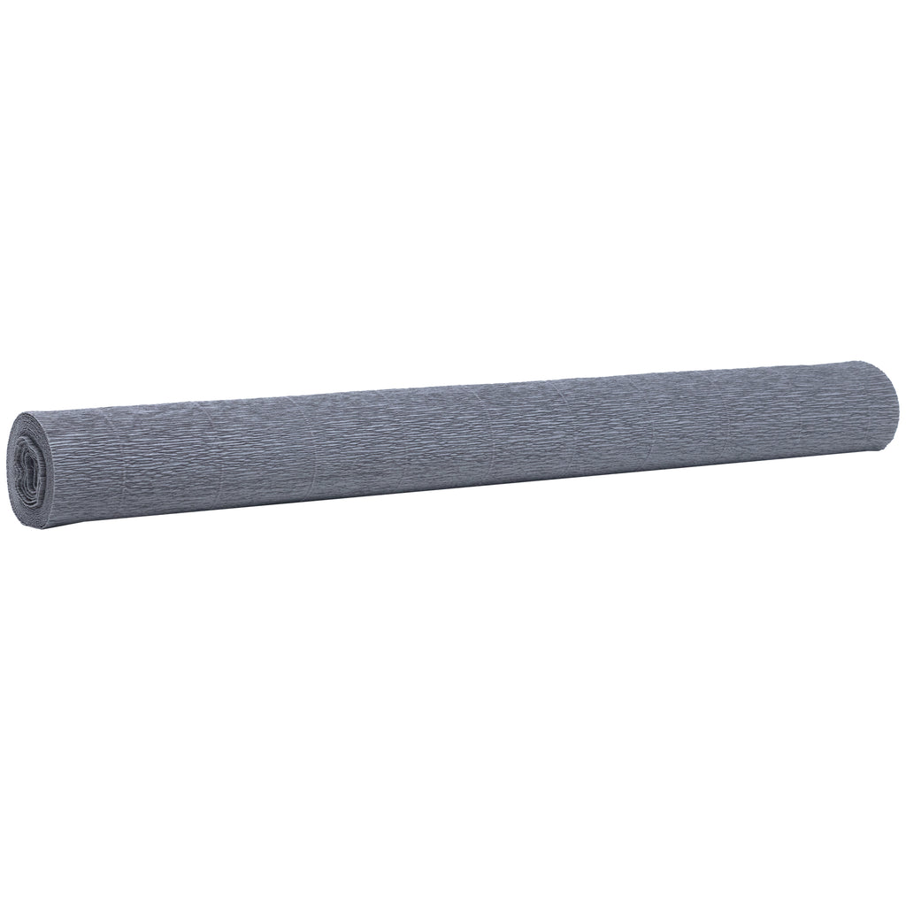 Papier crépon de qualité supérieure pour jardiniers et fleuristes - 50 x 250 cm - gris - imperméable et résistant à la lumière