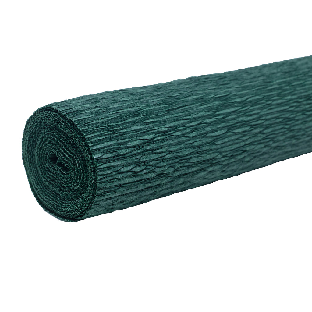 Premium gardener's crepe paper - florist's crepe paper - 50 x 250 cm - dark green - waterproof, lightfast