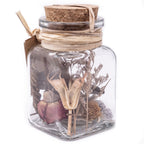 Variation getrockneter Blumen in der Flasche - 5.5x9 cm - 1 Stück