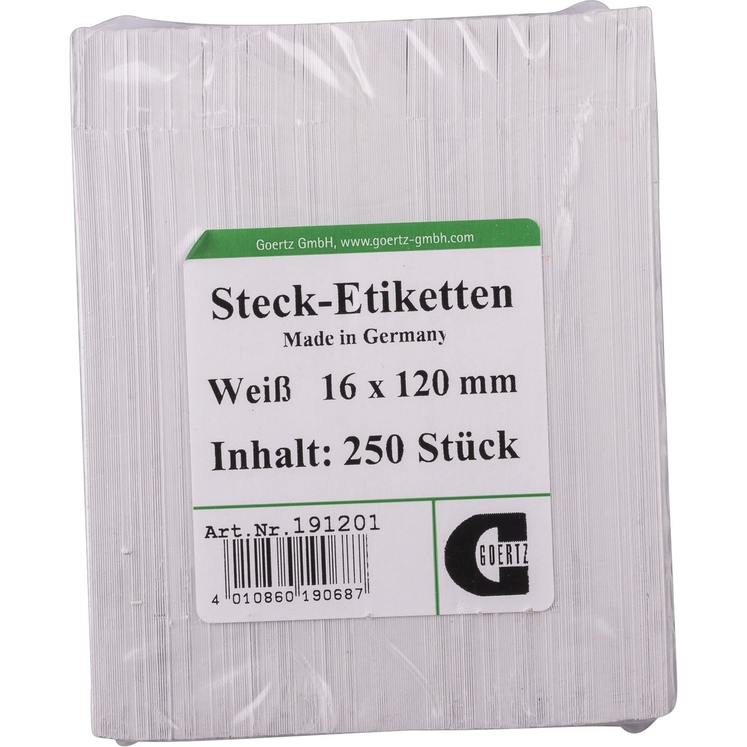 Steck-Etiketten - 16 x 120mm - 250 St.