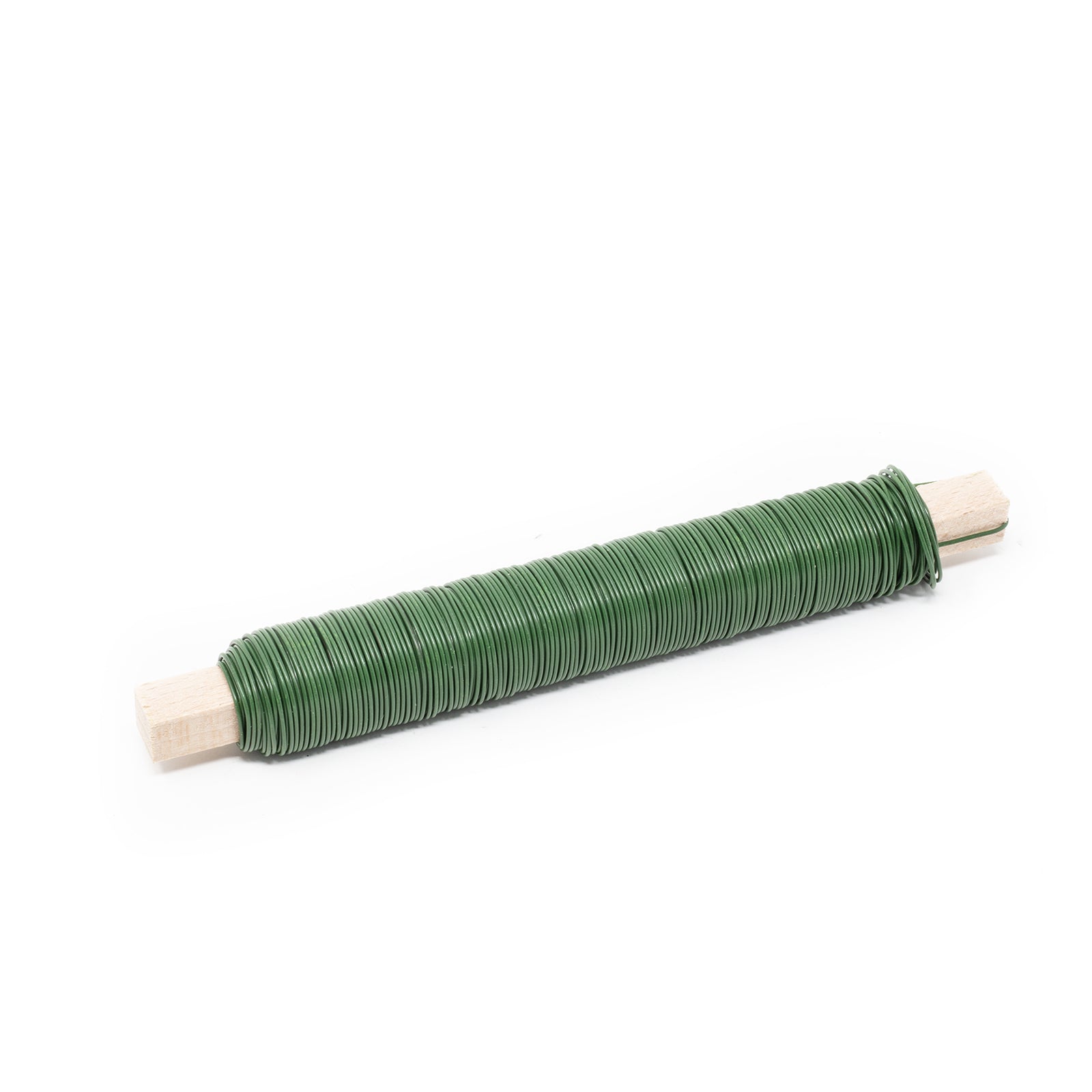 Wickeldraht Holzstab - grün - 0,65 mm, 38 m - 1 kg