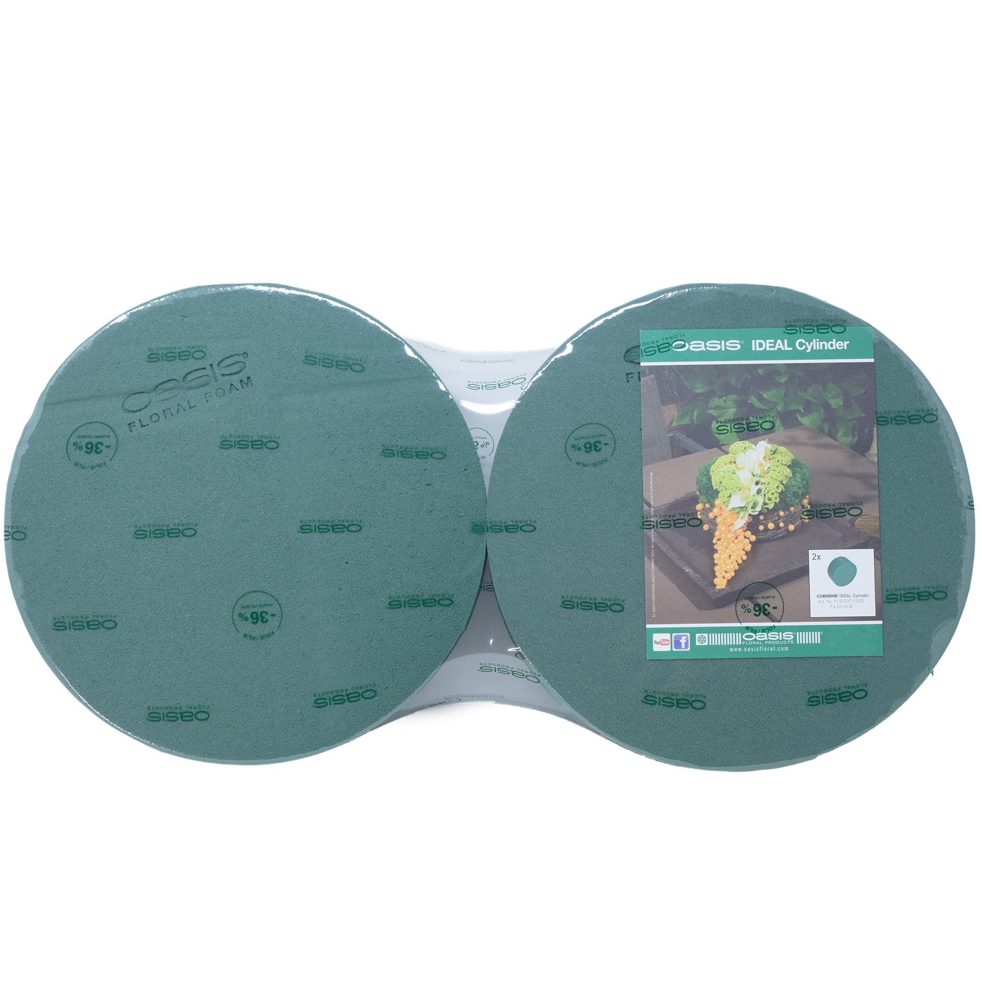 OASIS® IDEAL Cylinder - 7 x 22 cm Ø - 2 pieces