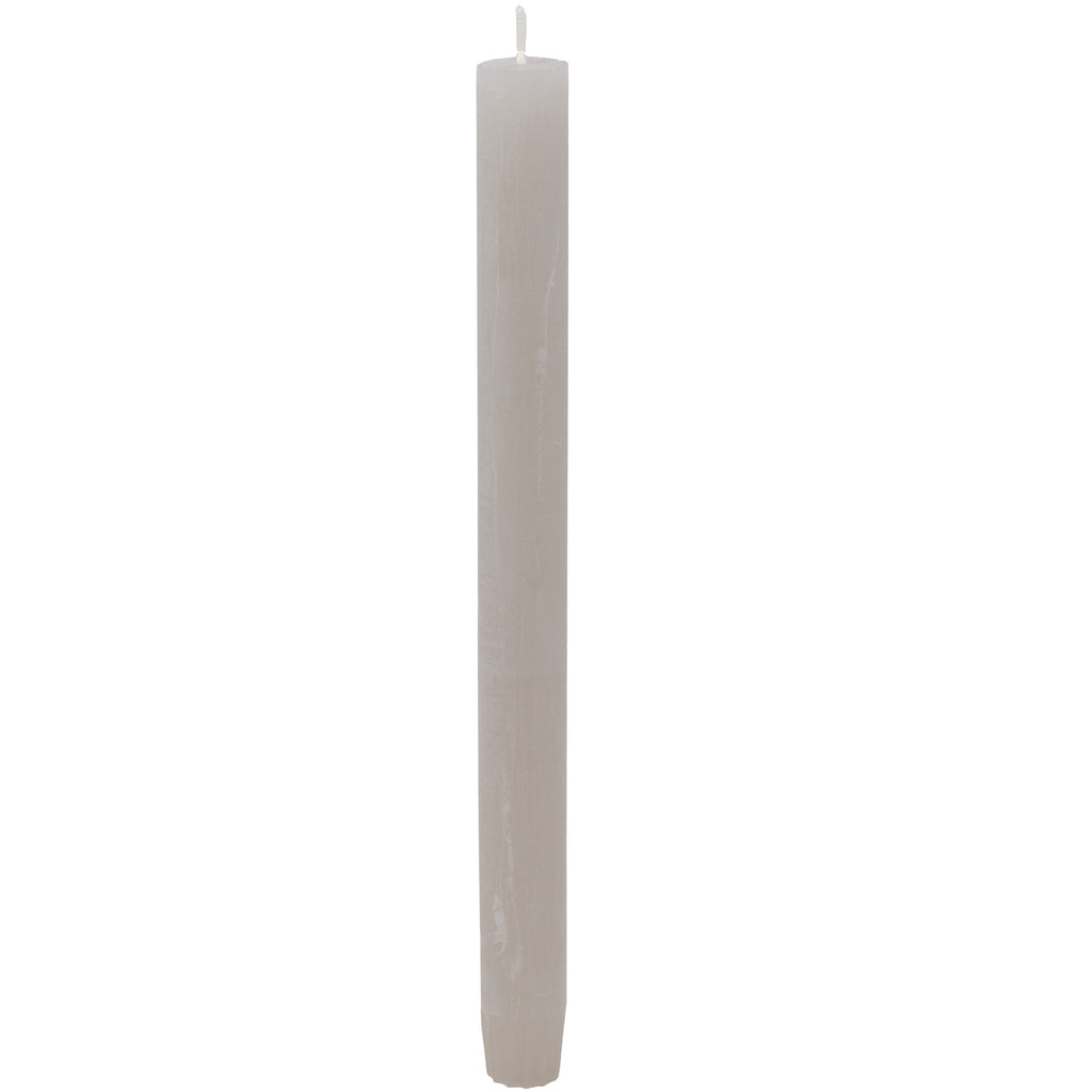 1 Tafelkerze - Höhe 27 cm - Durchmesser 2,3 cm - Sandgrau - 1 Stück