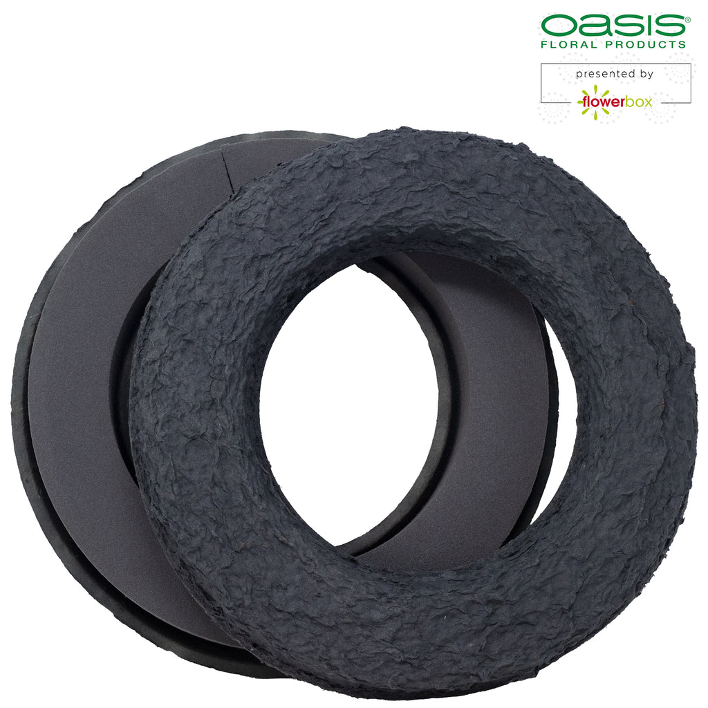 Bague OASIS® BLACK BIOLIT®, diamètre extérieur 32 cm - diamètre intérieur 17,5 cm - 2 pièces