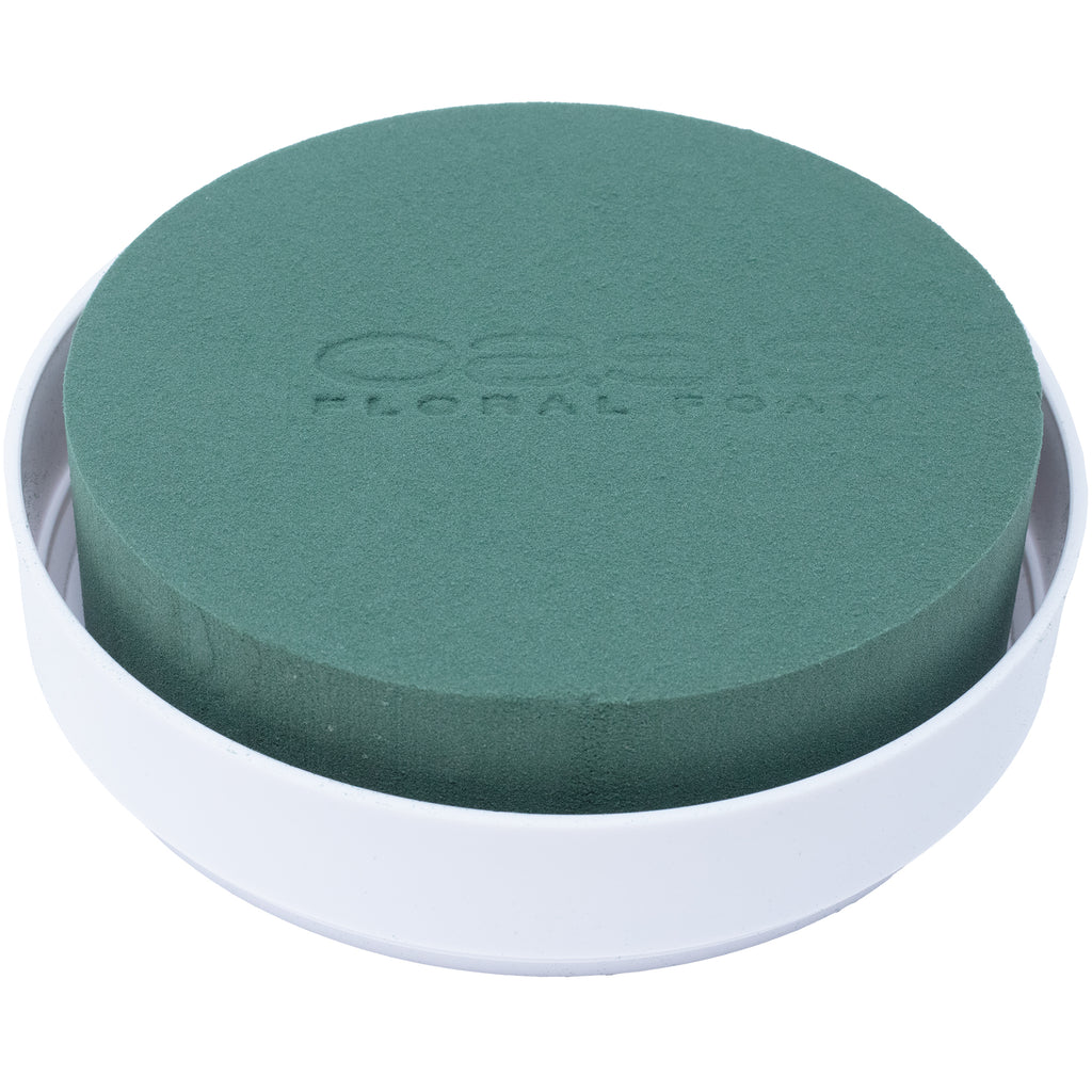 OASIS® Venezia Schale - 4 x 20 cm Ø - Weiß - 2 Stück