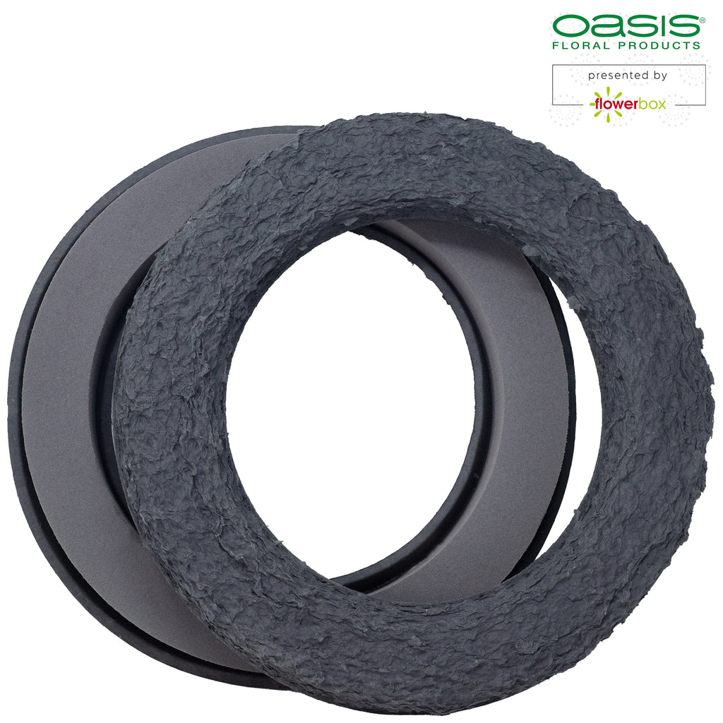 Bague OASIS® BLACK BIOLIT® - 39 cm Ø - diamètre intérieur : 25 cm Ø - 2 pièces