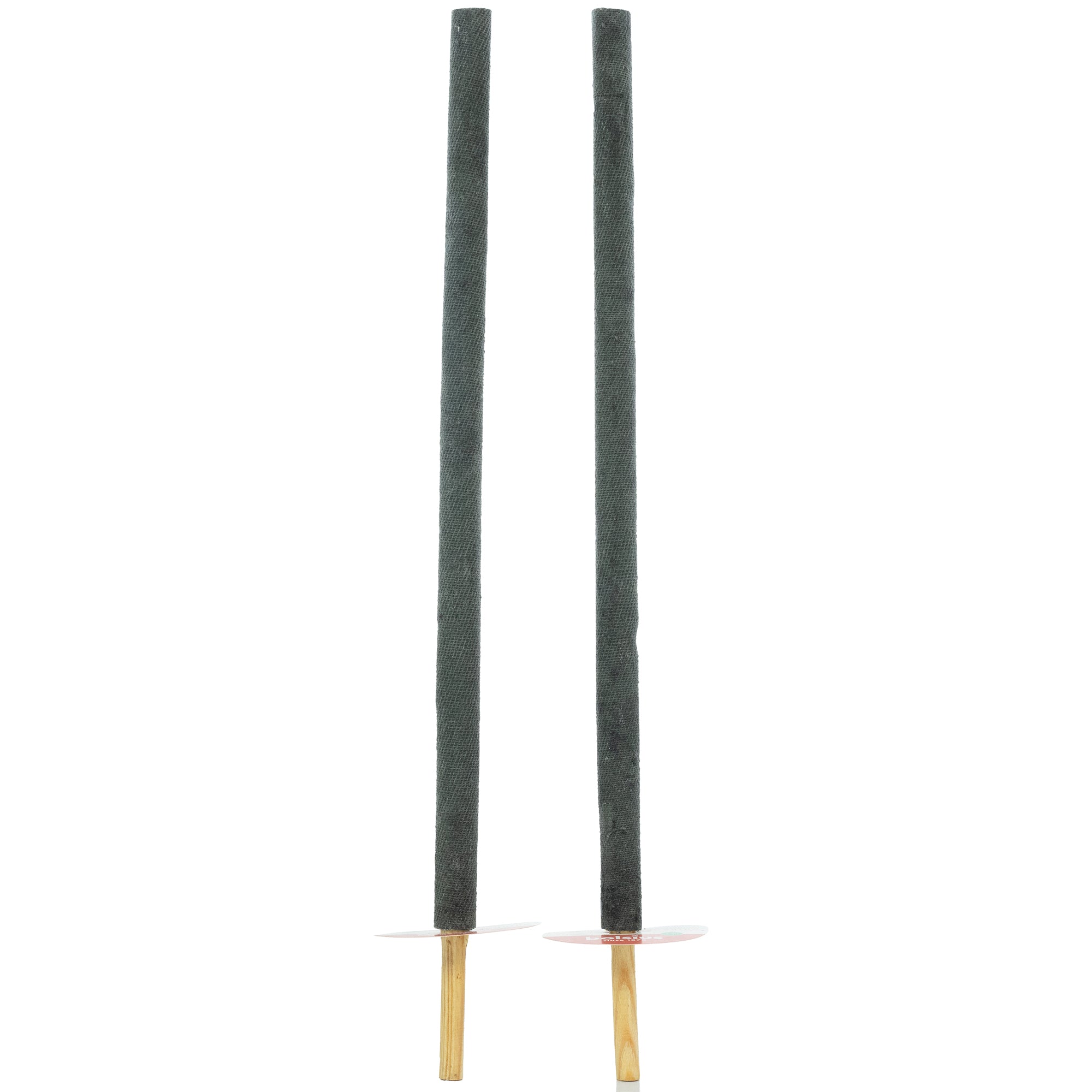 Outdoor-Wachstuchfackel schwarz - Brenndauer 1,3 Stunden - Länge: 75 cm - 2 Stück