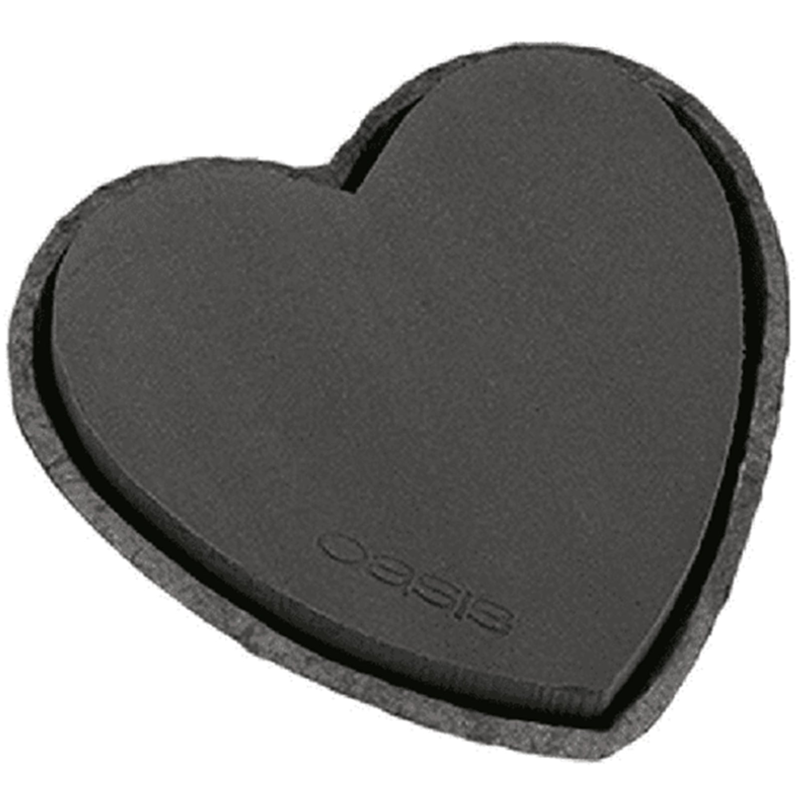 OASIS® BLACK BIOLIT Heart - 2 pieces - 33x34x5.5 cm