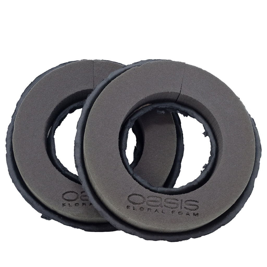 Bague OASIS® BLACK BIOLIT®, diamètre extérieur 18 cm - diamètre intérieur 6,5 cm - 2 pièces