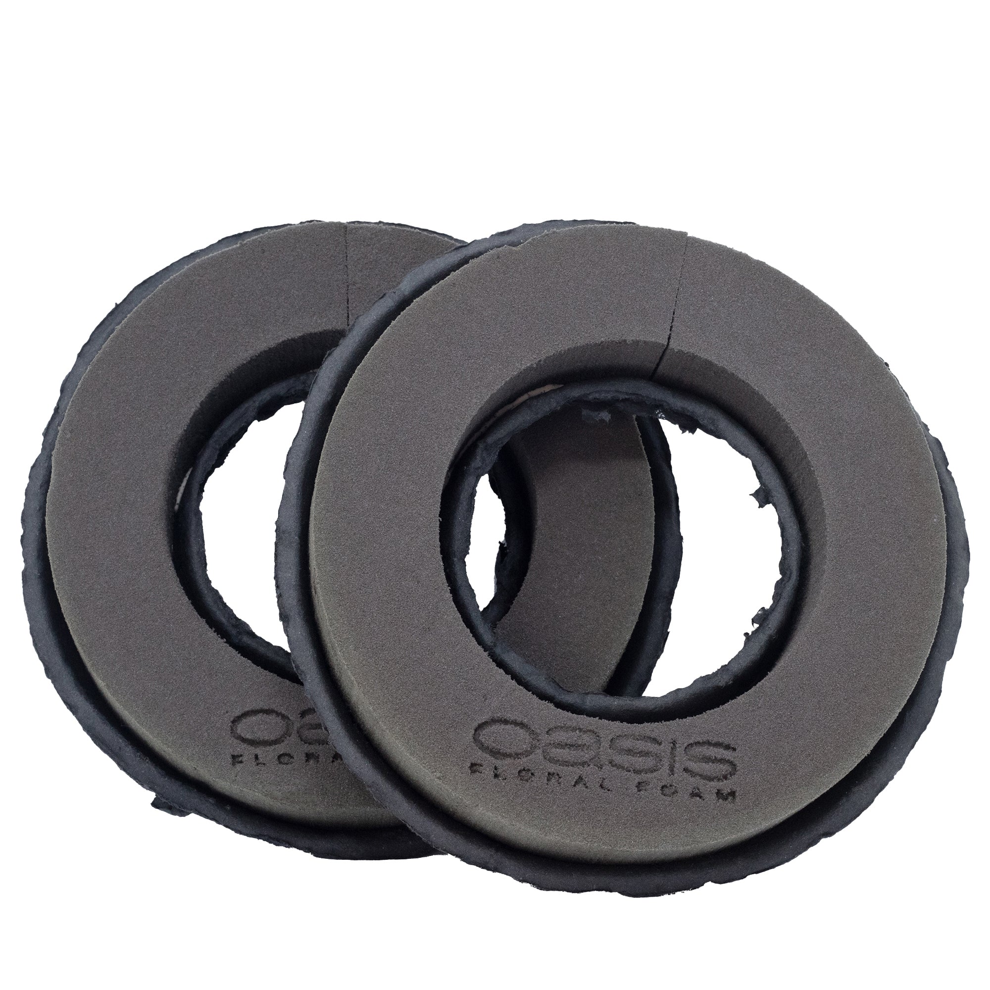 Bague OASIS® BLACK BIOLIT®, diamètre extérieur 18 cm - diamètre intérieur 6,5 cm - 2 pièces