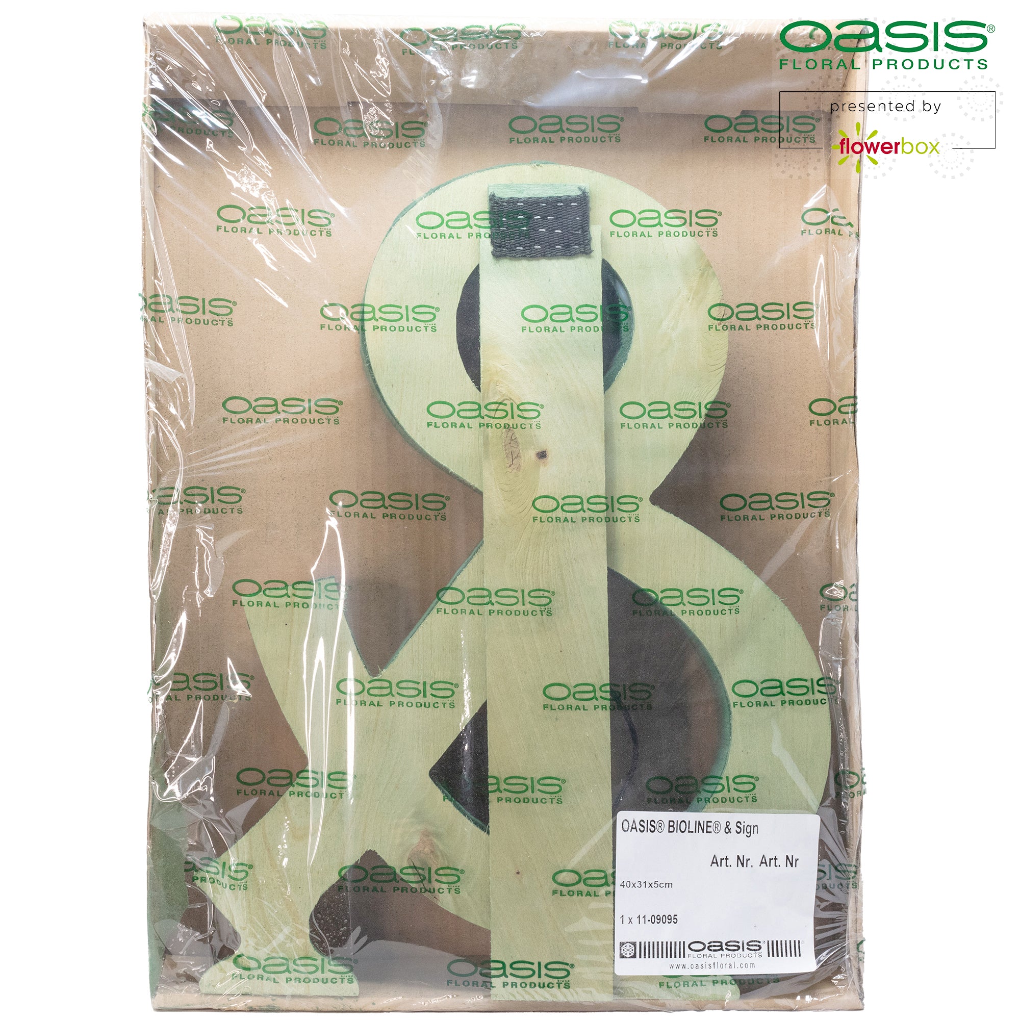 OASIS® BIOLINE® &-sign - 40 x 31 x 6cm
 OASIS® BIOLINE® &-sign, 40 x 31 x 6cm