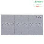 3x Original OASIS® SEC Steckschaum für Trockenblumen - Steckmasse Blumen - Trockensteckschaum Hochzeit Geburtstag Kirche Ziegelform
