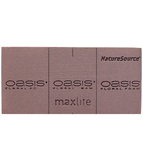 3 x Mousse florale OASIS® NatureSource™ maxlife originale pour des fleurs fraîches qui durent plus longtemps - Mousse florale - Mousse florale humide pour mariages, anniversaires, églises, formes de briques