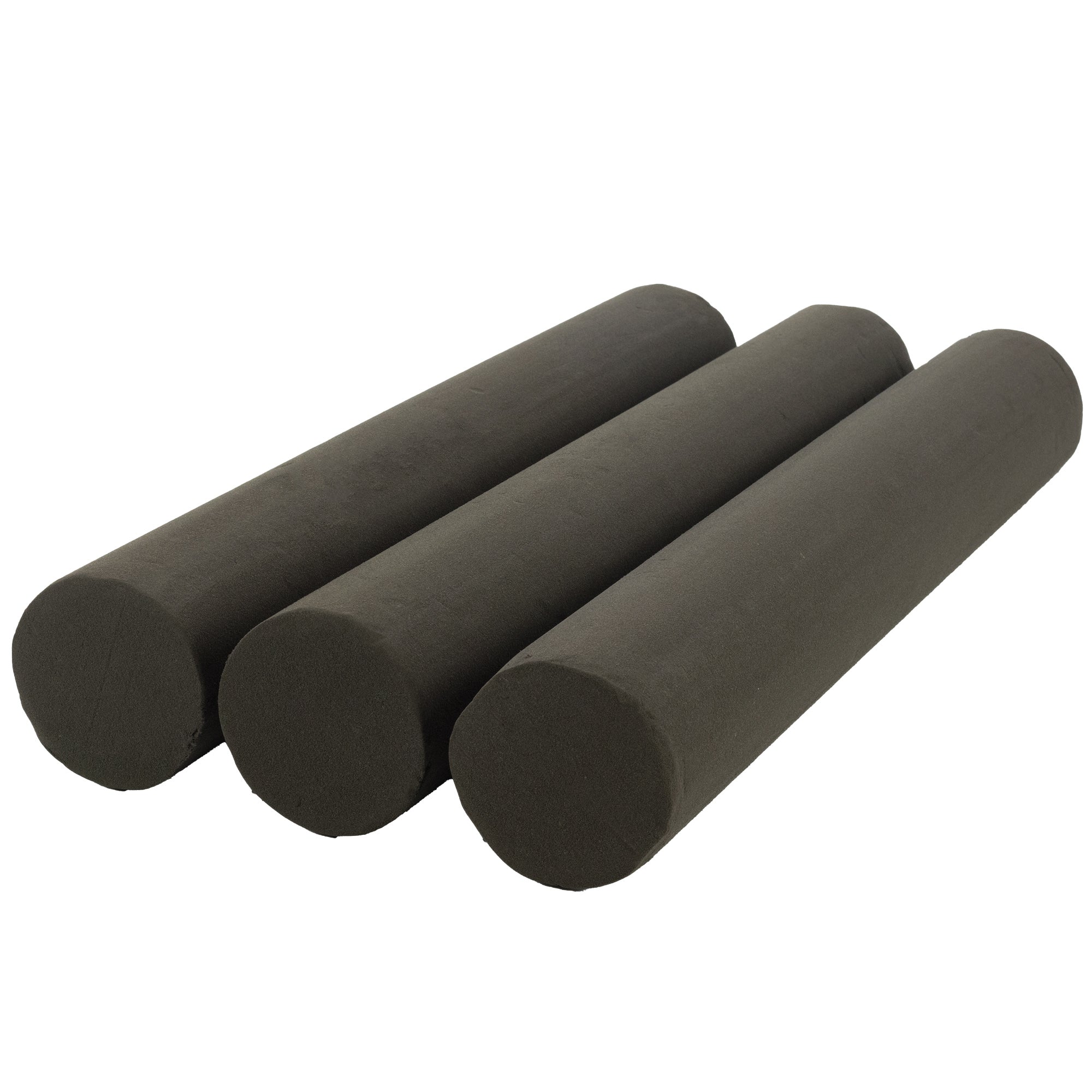 Tige cylindrique OASIS® BLACK IDEAL, Collection Designer - Hauteur 55 cm - Diamètre 8 cm - 3 pièces