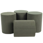 Tige cylindrique OASIS® BLACK IDEAL, Collection Designer - Hauteur 15 cm - Diamètre 12 cm - Lot de 4