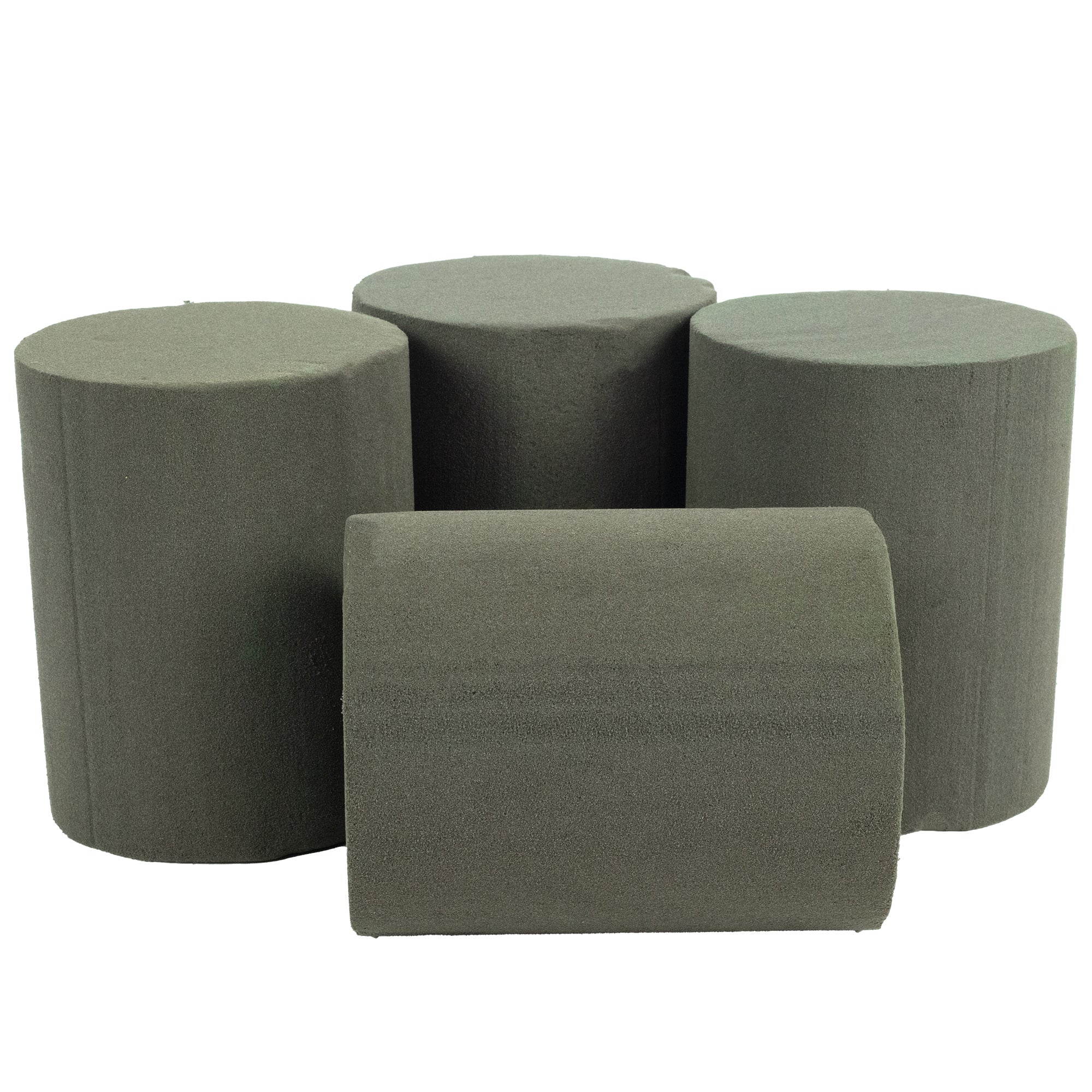 Tige cylindrique OASIS® BLACK IDEAL, Collection Designer - Hauteur 15 cm - Diamètre 12 cm - Lot de 4