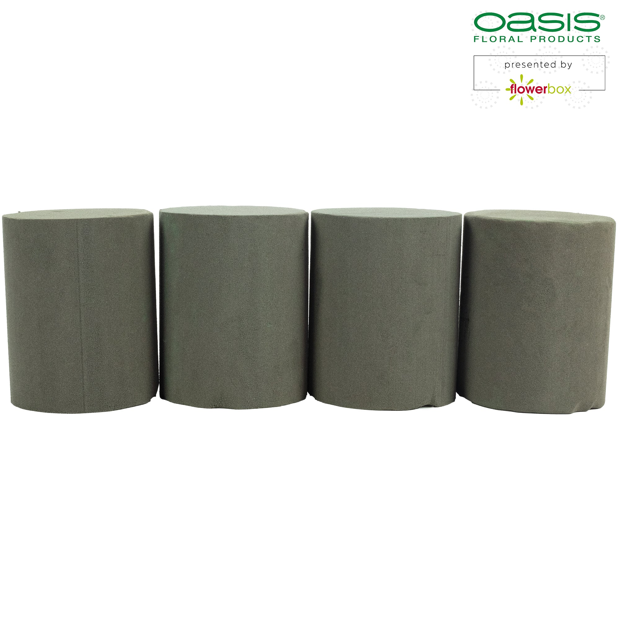 Tige cylindrique OASIS® BLACK IDEAL, Collection Designer - Hauteur 15 cm - Diamètre 12 cm - Lot de 4