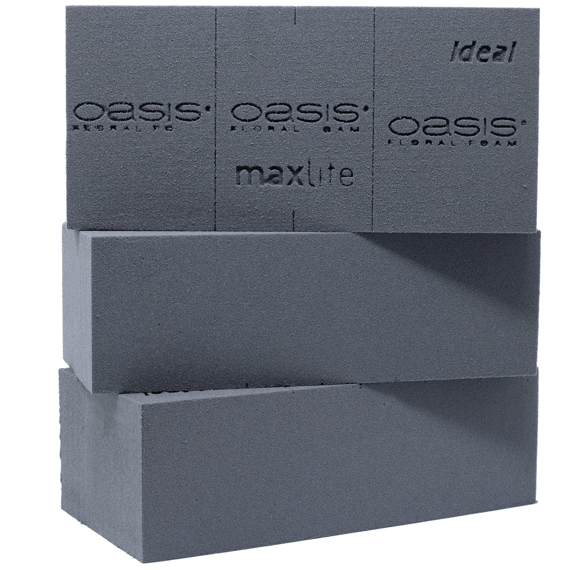 OASIS® BLACK IDEAL Maxlife Ziegel - 35 Stück im Karton - 23x11x7,5 cm