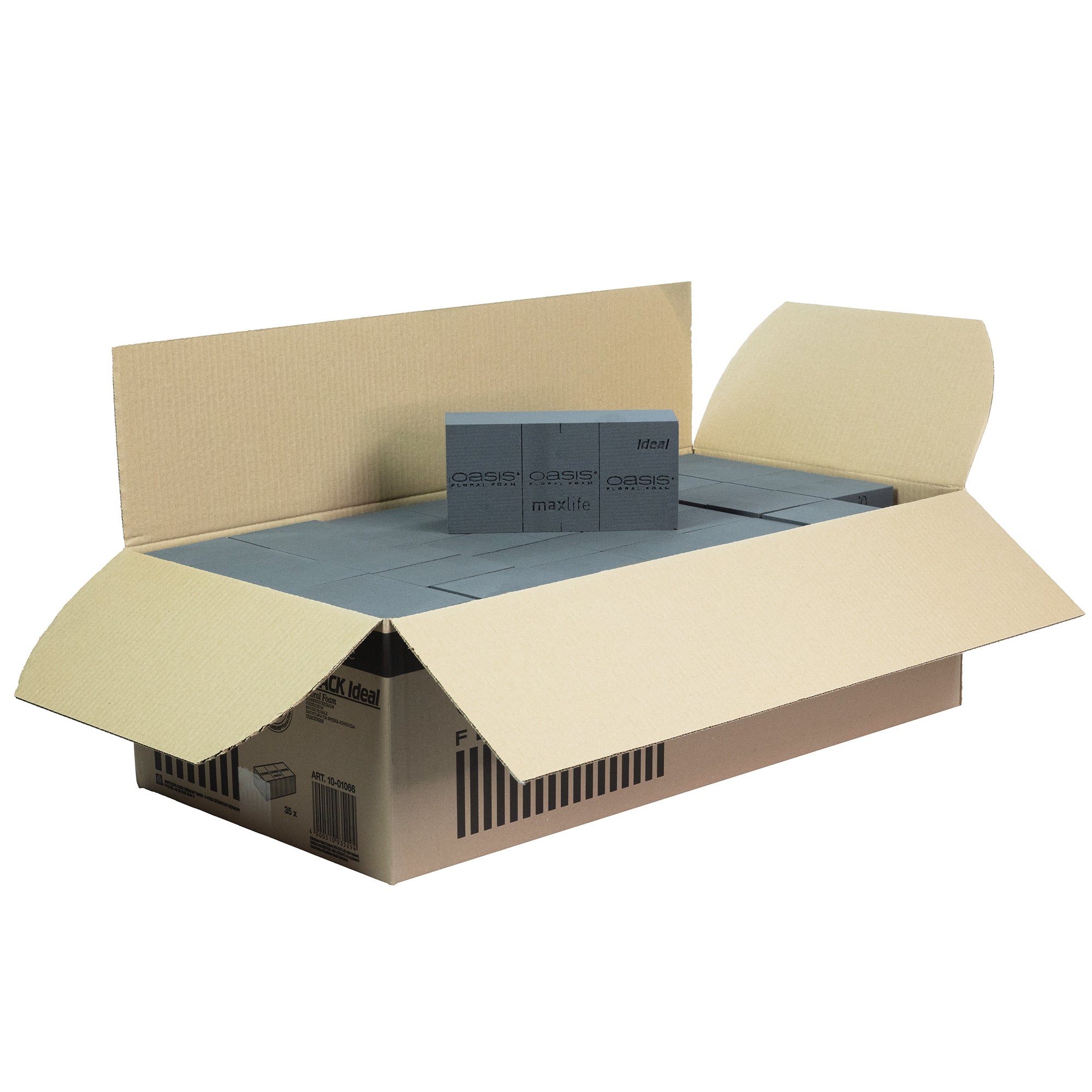 OASIS® BLACK IDEAL Maxlife Ziegel - 35 Stück im Karton - 23x11x7,5 cm