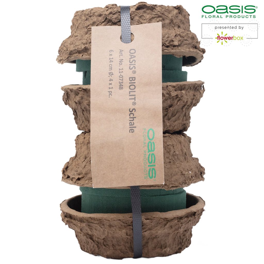 OASIS® BIOLIT® Schale - 6 x 14 cm Ø - 4 Stück