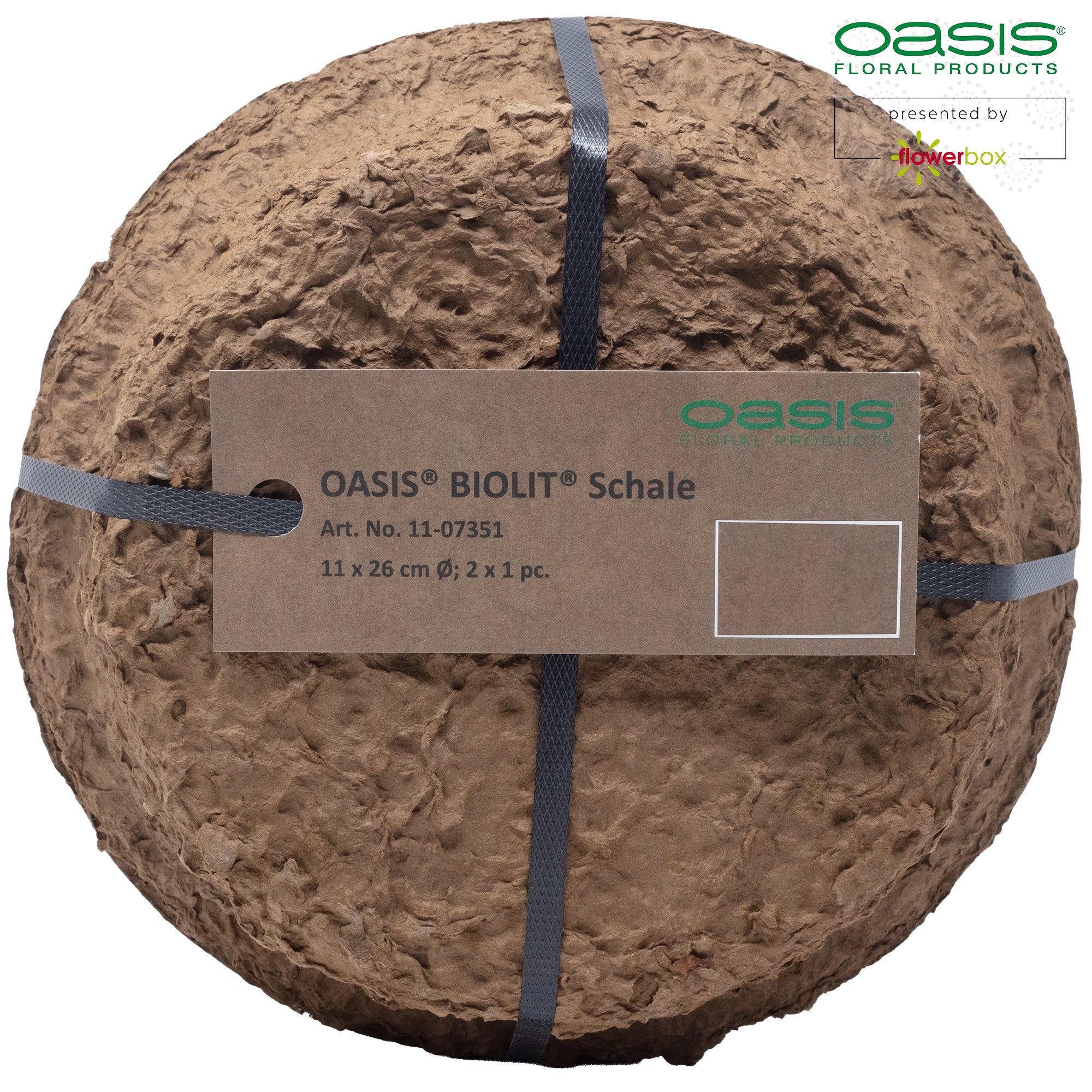 OASIS® BIOLIT® Schale - 11 x 26 cm Ø - 2 Stück
