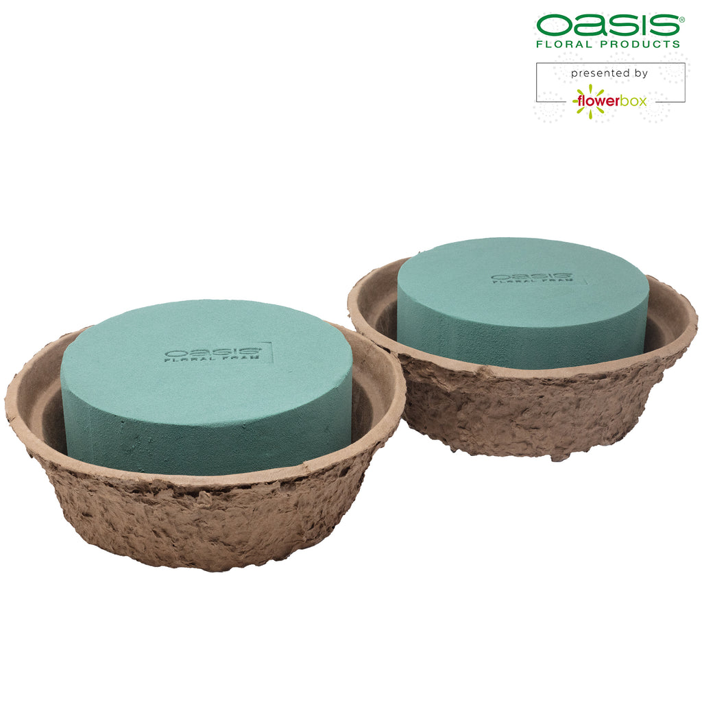 OASIS® BIOLIT® Schale - 11 x 26 cm Ø - 2 Stück