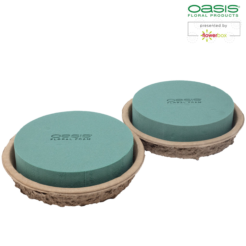 OASIS® BIOLIT® Flache Schale - Ø 20 cm - 2 Stück